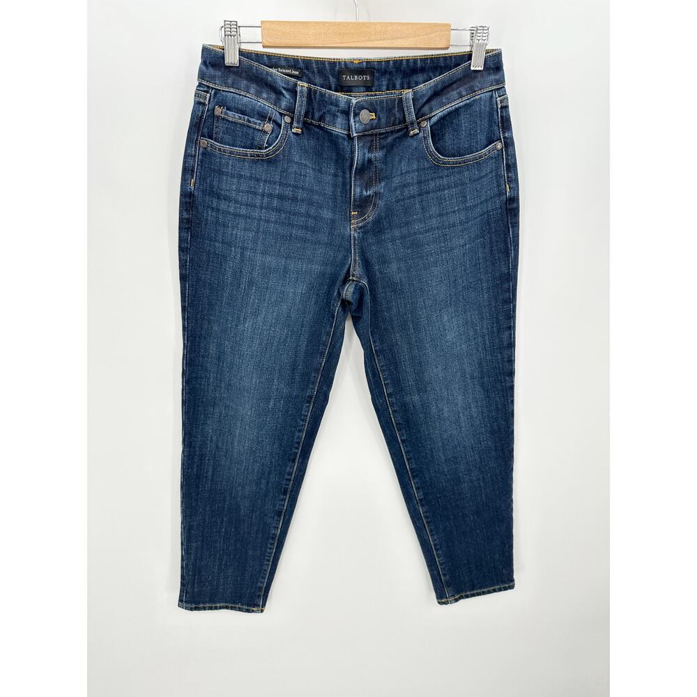 Talbots Corsica Wash Everyday Relaxed Jean Denim Cotton Blend Womens Size 4P